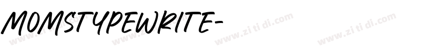 momstypewrite字体转换
