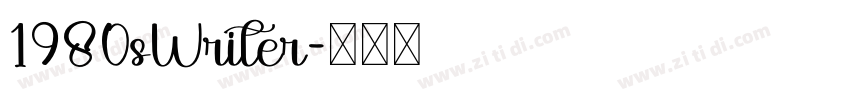 1980sWriter字体转换
