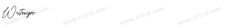 Writesign字体转换