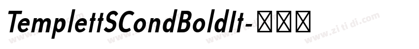 TemplettSCondBoldIt字体转换