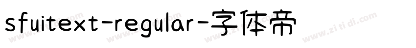 sfuitext-regular字体转换