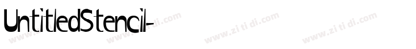 UntitledStencil字体转换