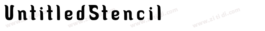 UntitledStencil字体转换