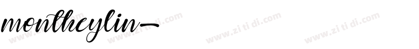 montheylin字体转换