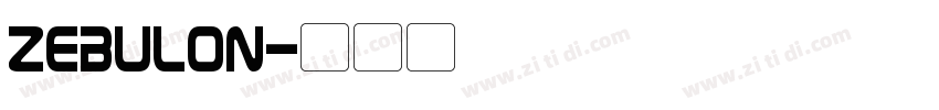 zebulon字体转换
