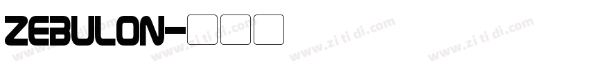 zebulon字体转换