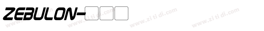 zebulon字体转换
