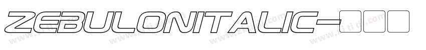 ZebulonItalic字体转换
