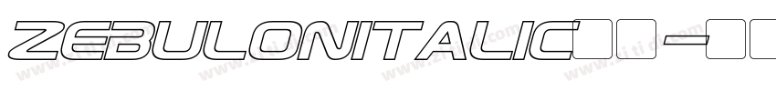 ZebulonItalic字体字体转换