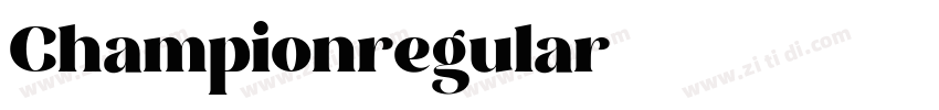 Championregular字体转换
