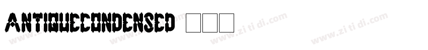 AntiqueCondensed字体转换