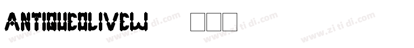 AntiqueOliveW03字体转换