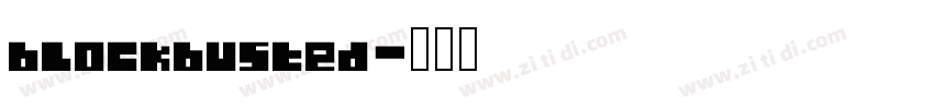 blockbusted字体转换