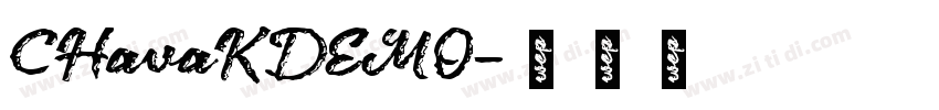 CHavaKDEMO字体转换