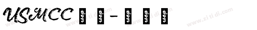 USMCC源简字体转换