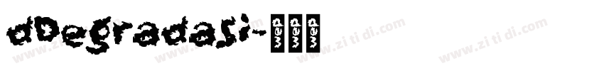 dDegradasi字体转换