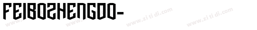 FeiboZhengDo字体转换