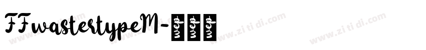 FFwastertypeM字体转换