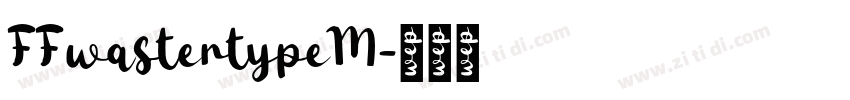 FFwastertypeM字体转换