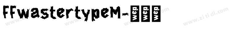 FFwastertypeM字体转换