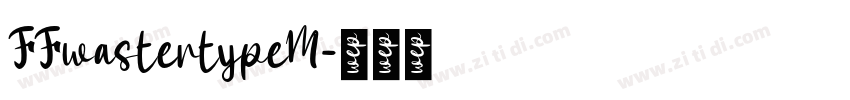 FFwastertypeM字体转换
