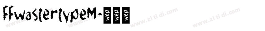 FFwastertypeM字体转换