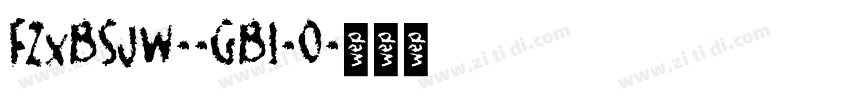 FZxBSJW--GB1-0字体转换