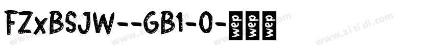 FZxBSJW--GB1-0字体转换