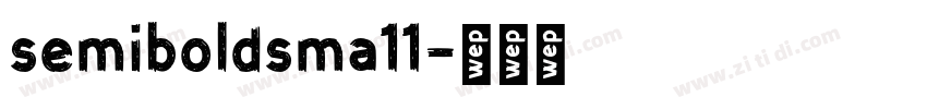 semiboldsma11字体转换