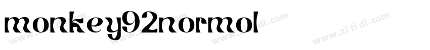 monkey92normol字体转换