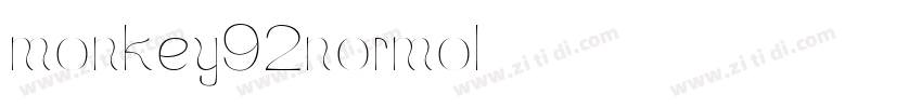 monkey92normol字体转换