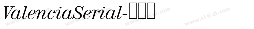 ValenciaSerial字体转换