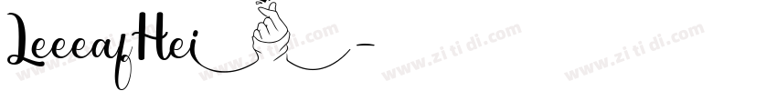 LeeeafHei字体转换