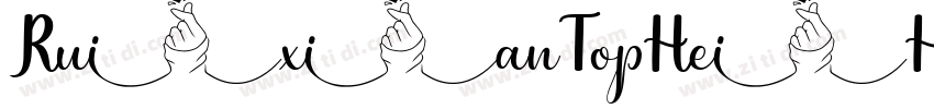 RuixianTopHeiHeavyGB字体转换