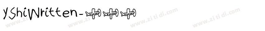YShiWritten字体转换
