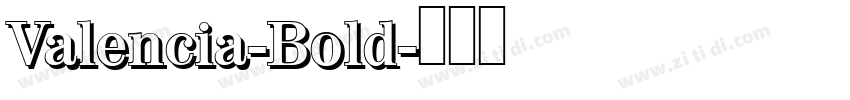 Valencia-Bold字体转换