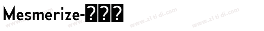 Mesmerize字体转换