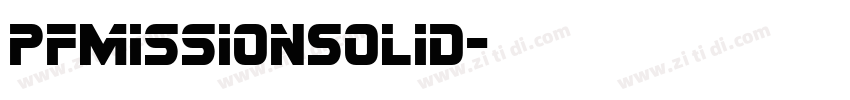 PFMissionSolid字体转换