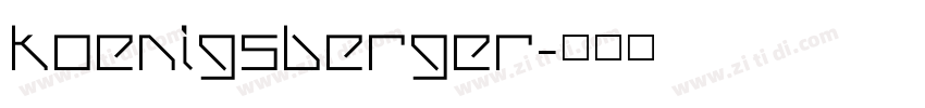 koenigsberger字体转换