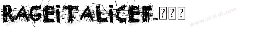 RageItalicEF字体转换