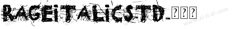 RageItalicStd字体转换