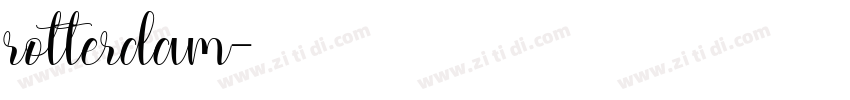rotterdam字体转换