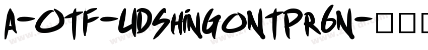 A-OTF-UDShinGoNTPr6N字体转换