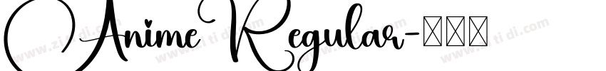 AnimeRegular字体转换