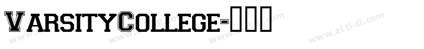 VarsityCollege字体转换