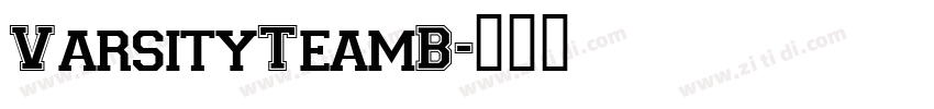 VarsityTeamB字体转换