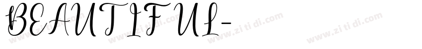 BEAUTIFUL字体转换