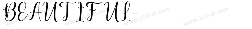BEAUTIFUL字体转换