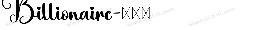 Billionaire字体转换