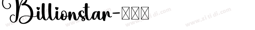 Billionstar字体转换